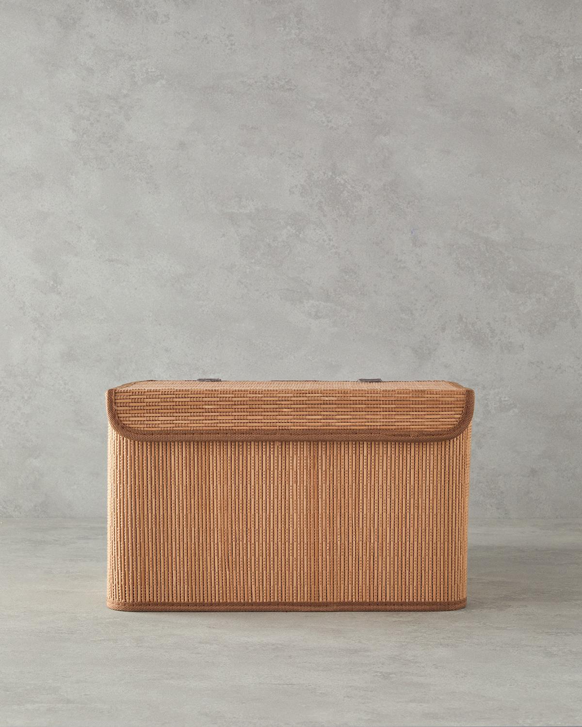 Gina Кутия За Съхранение Бамбук, Светлокафяво., 36 X 27 X 22 Cm