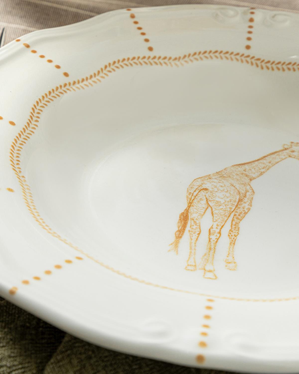 Giraffe Чиния За Вечеря Порцелан, Оранжево,, 23 Cm