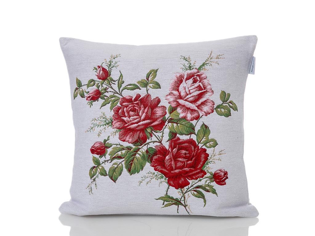 Glam Rose ВЪЗГЛАВНИЦА Панама 45x45 cm червен