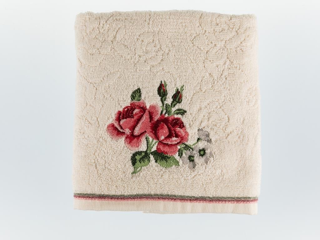 Glam Rose ХАВЛИЯ ЗА ЛИЦЕ Бродирани 50x80 cm Cream.
