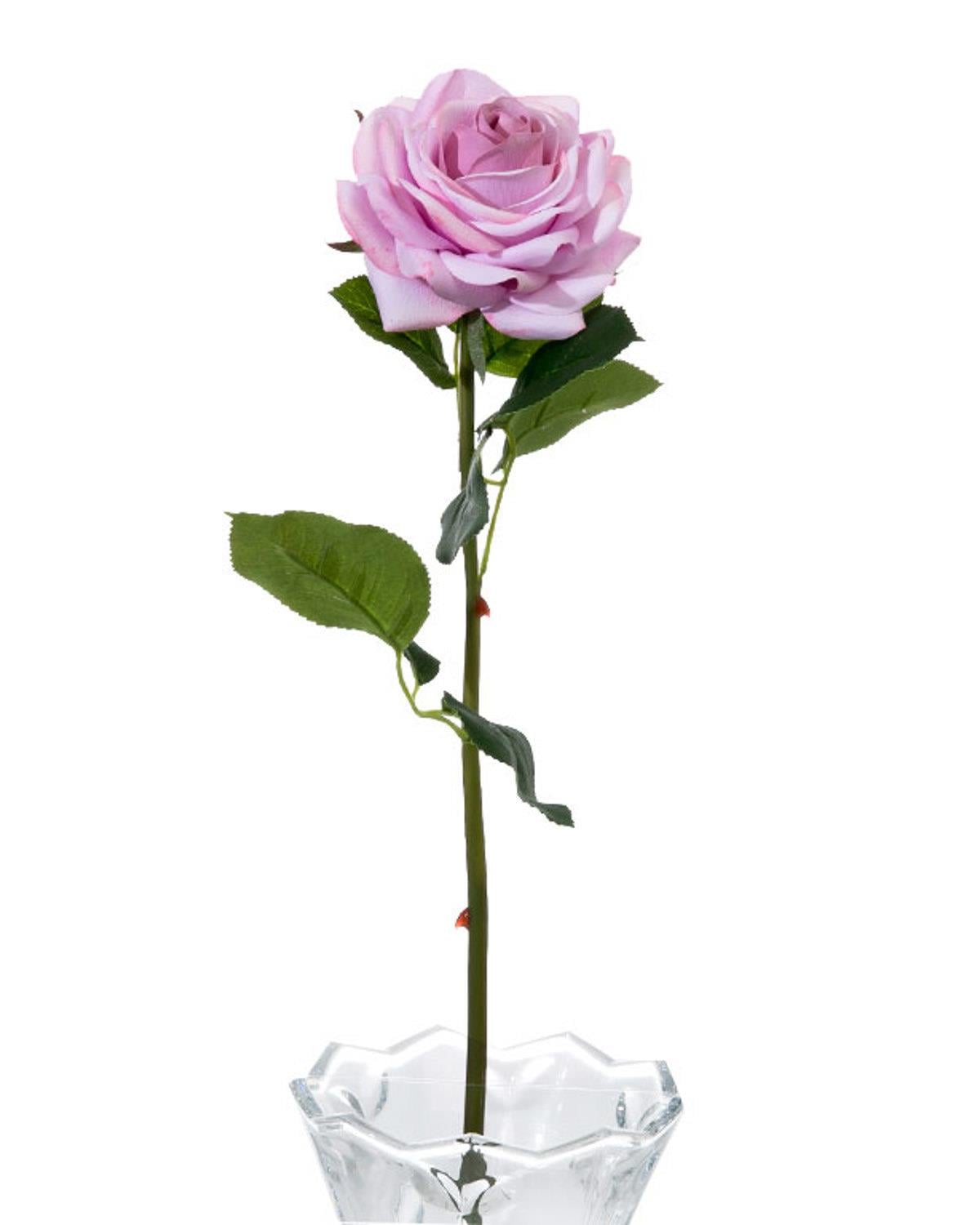 Glam Rose Изкуствено Цвете 53 см Светловиолетов