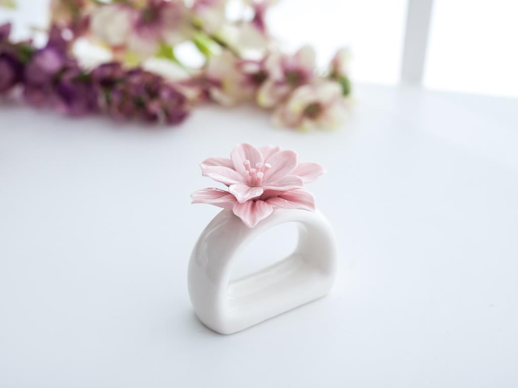 Grace ПРЪСТЕН ЗА САЛФЕТКИ 6x5x6 cm Pink