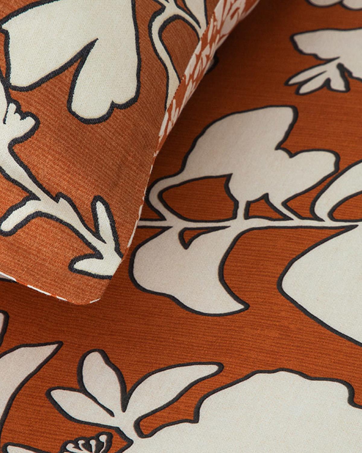 Soft Cotton with Digital Print For One Person Duvet Cover Set Pack 160x220 cm Terracotta