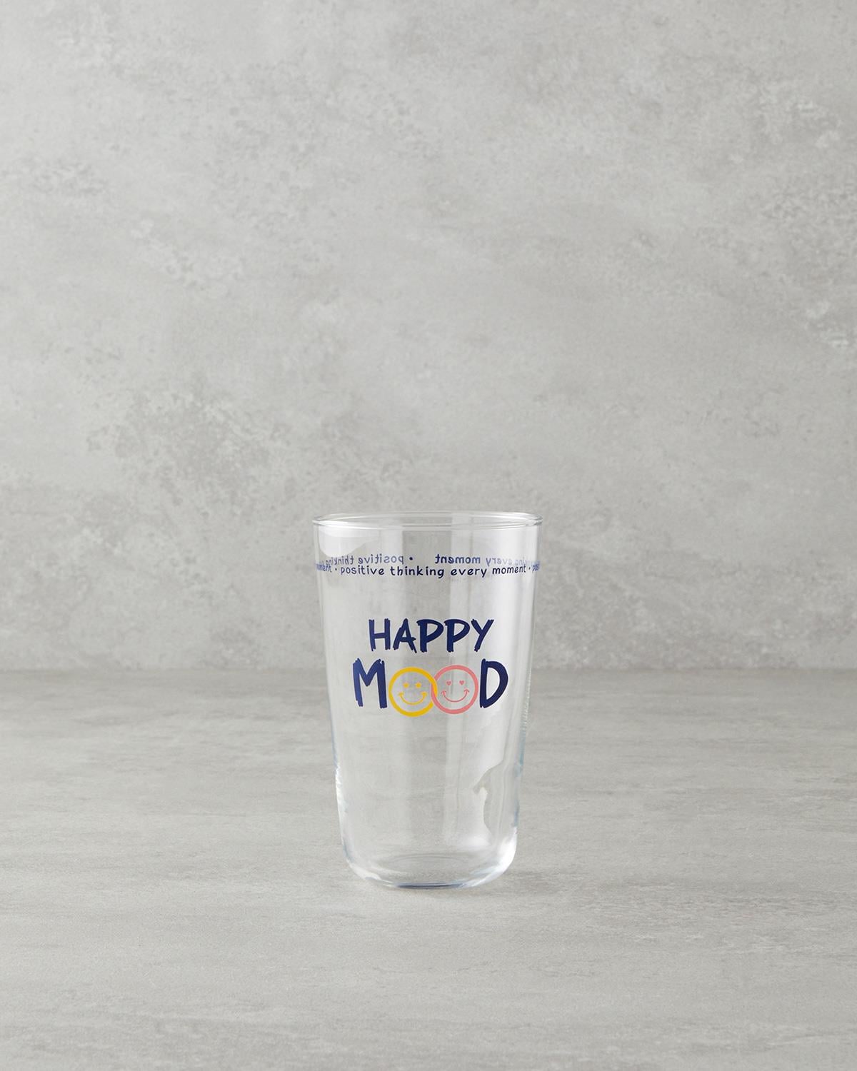 Happy Mood Чаша 3 бр. Стъкло 400 мл Морскосин