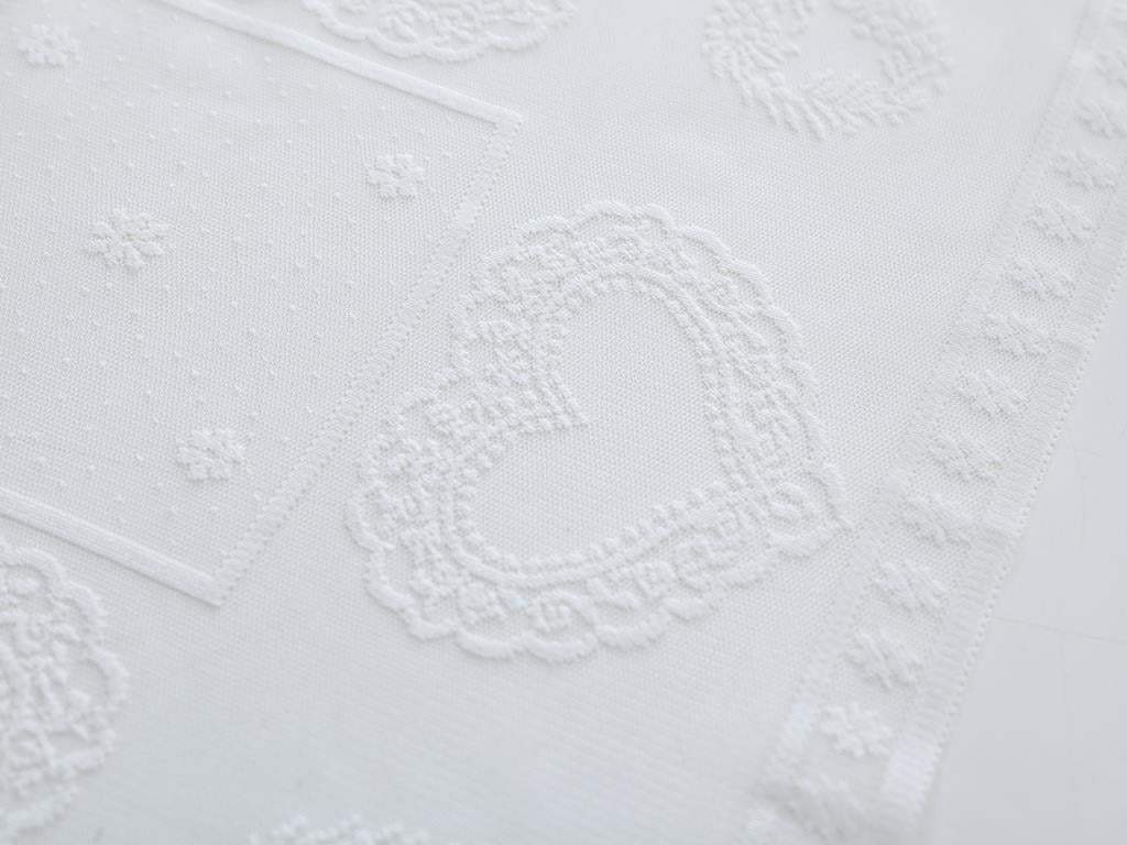 Heart Салфетка за Гости 4 Set Плетиво 40x40 cm Cream.