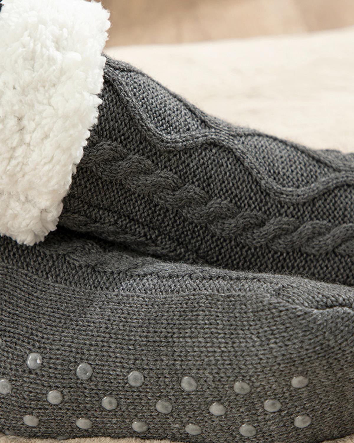 Home Socks Плюшени Чорапи Жена Трико 39-41 Антрацит