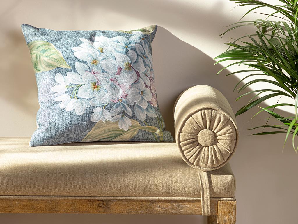 Hydrangea Декоративна Възглавница Гоблен 45x45 см Индиго.