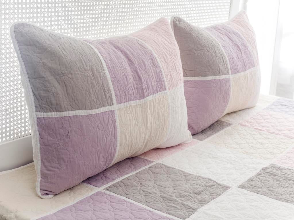 iris ПОКРИВКА ЗА ЛЕГЛО К Двоен Печворк 240x260 cm Lilac.
