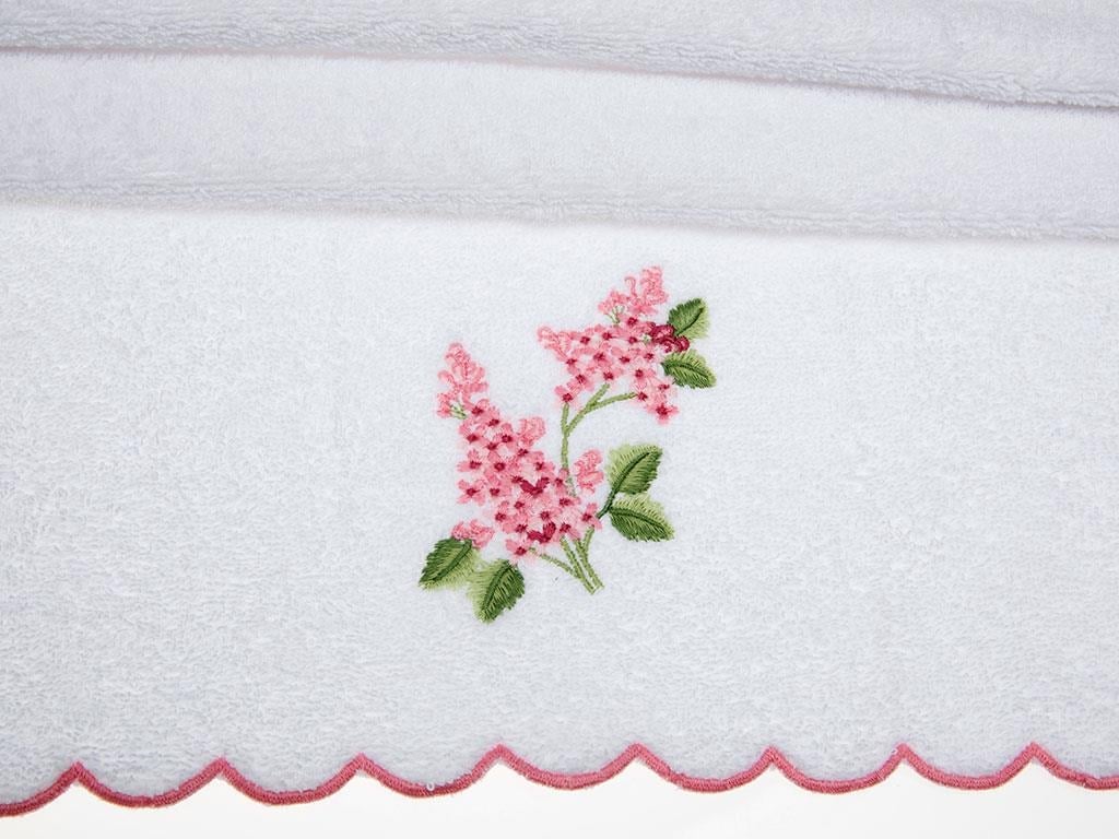 Ivy Lilac ХАВЛИЯ ЗА ЛИЦЕ Бродирани 50x80 cm White