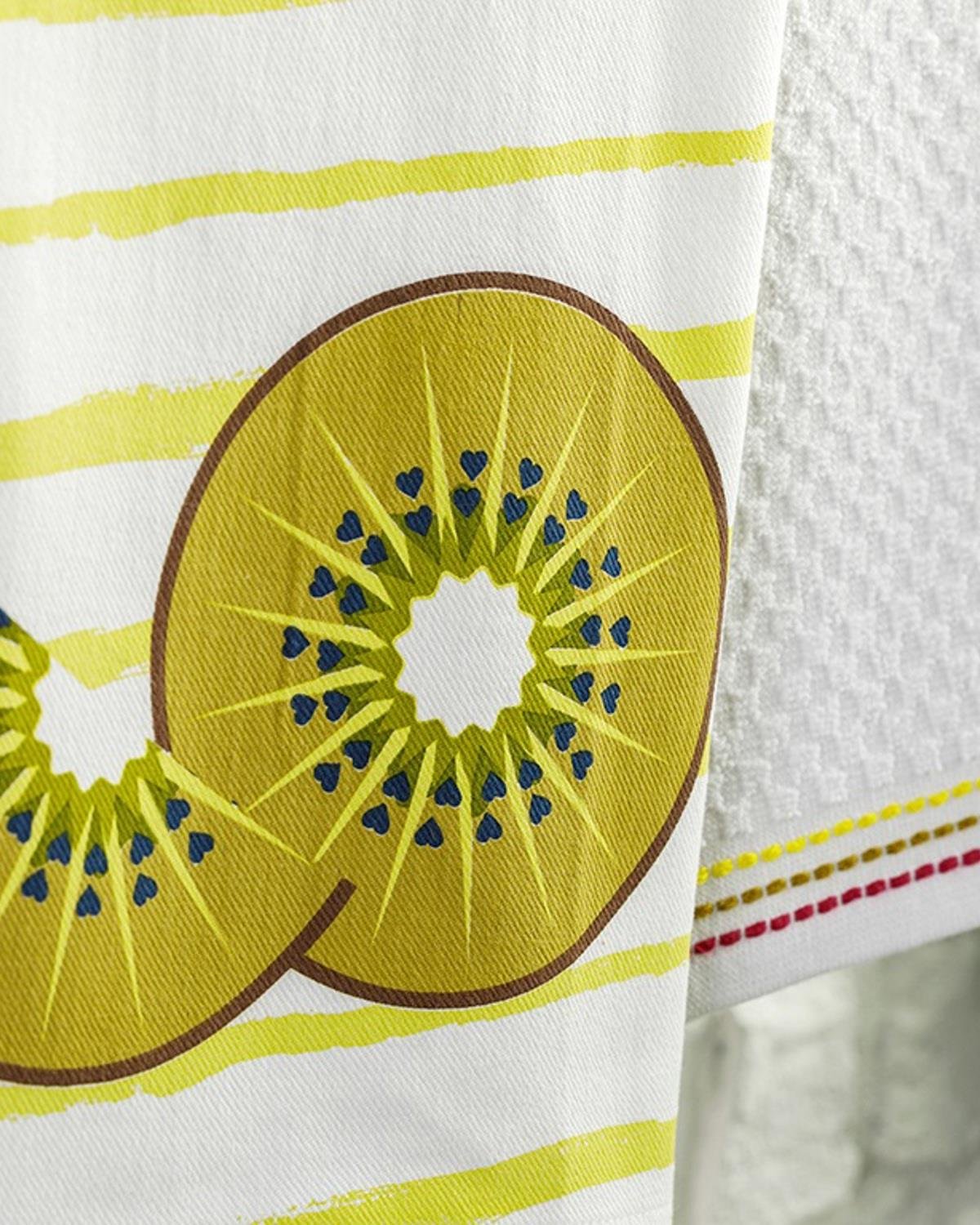 Kiwi Кърпа За Сушене 2 бр. Памук 40x60 см Киви зелено