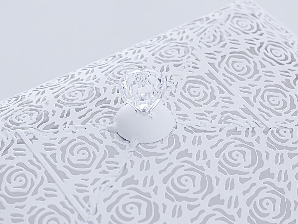 Lace ТАБЛА С капак Ковано желязо White