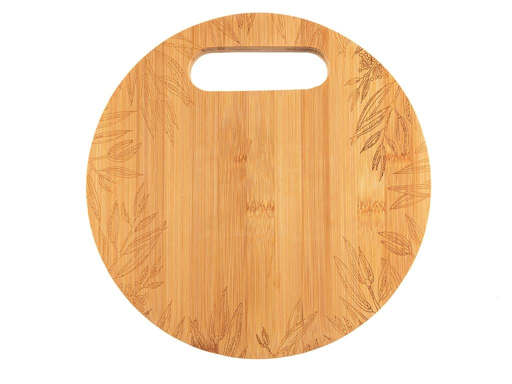 Lacework ДЪСКА ЗА РЯЗАНЕ Кръгла Бамбук Beige