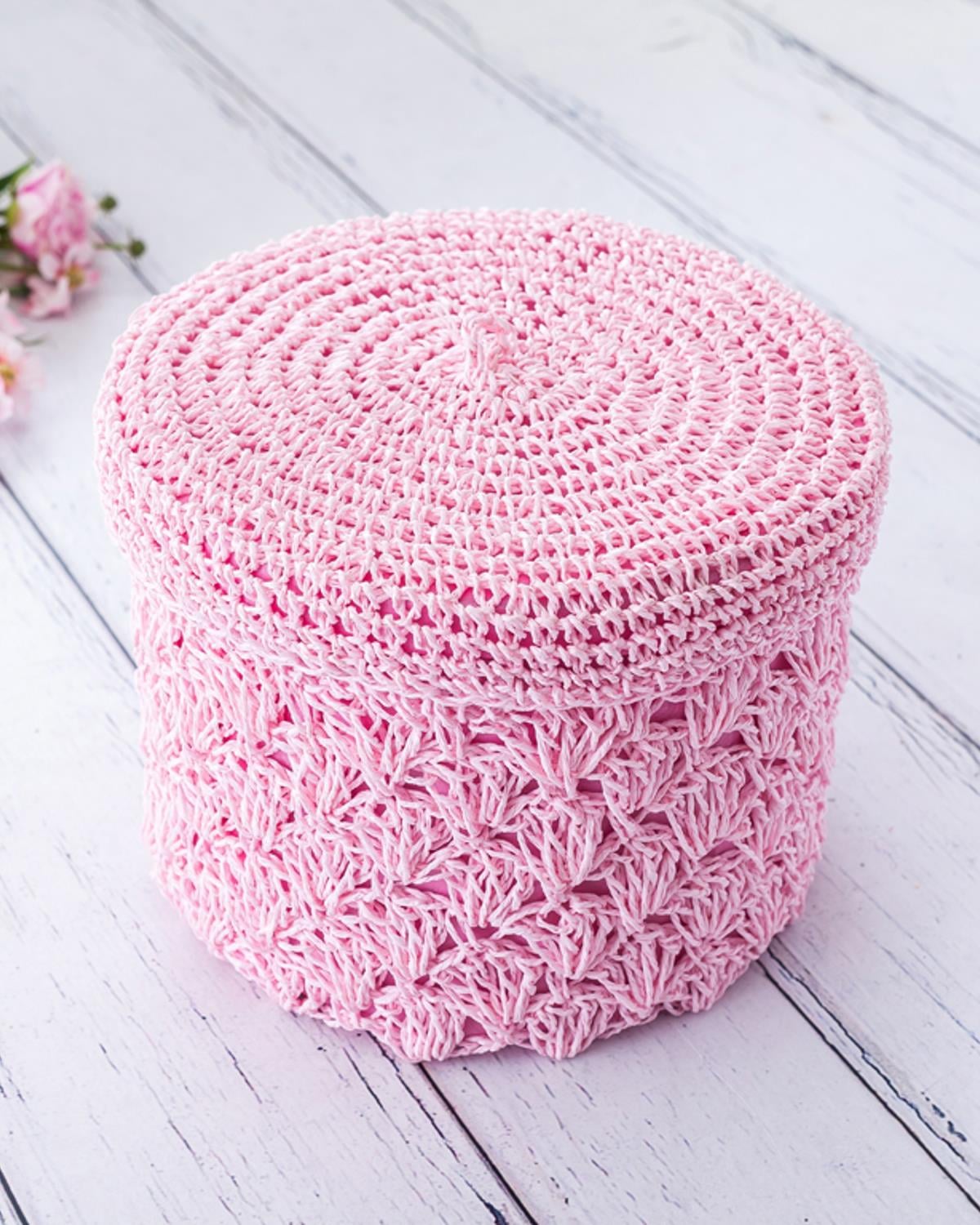 Lady Кутия За Съхранение С капак Полиестер 24x18 cm Розов