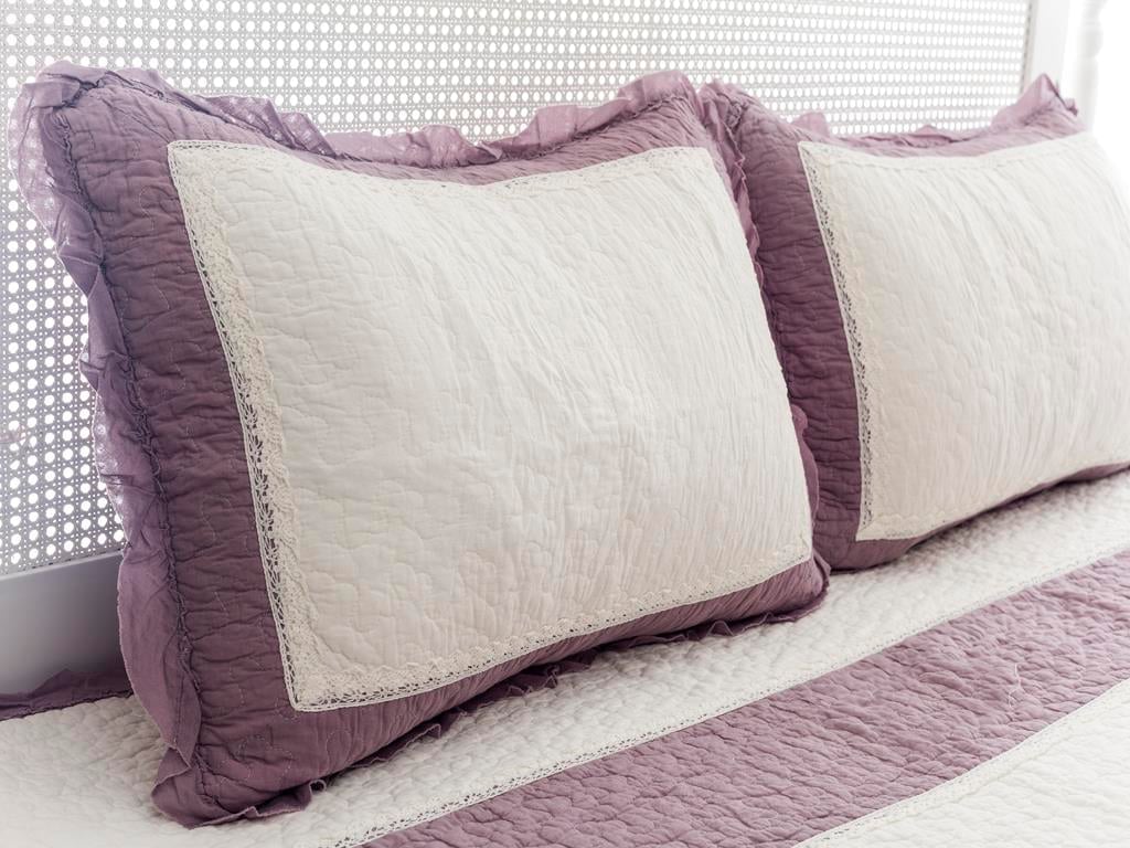 Lana ПОКРИВКА ЗА ЛЕГЛО К Двоен С волани 240x260 cm Lilac.