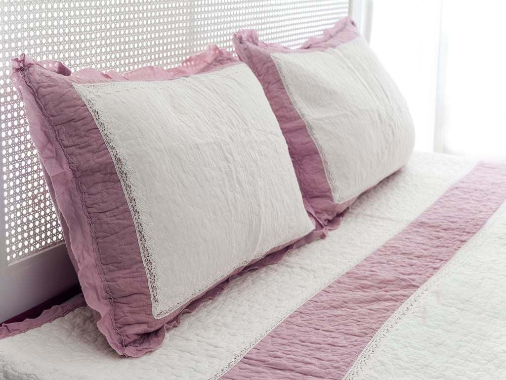 Lana ПОКРИВКА ЗА ЛЕГЛО К Двоен С волани 240x260 cm Pink