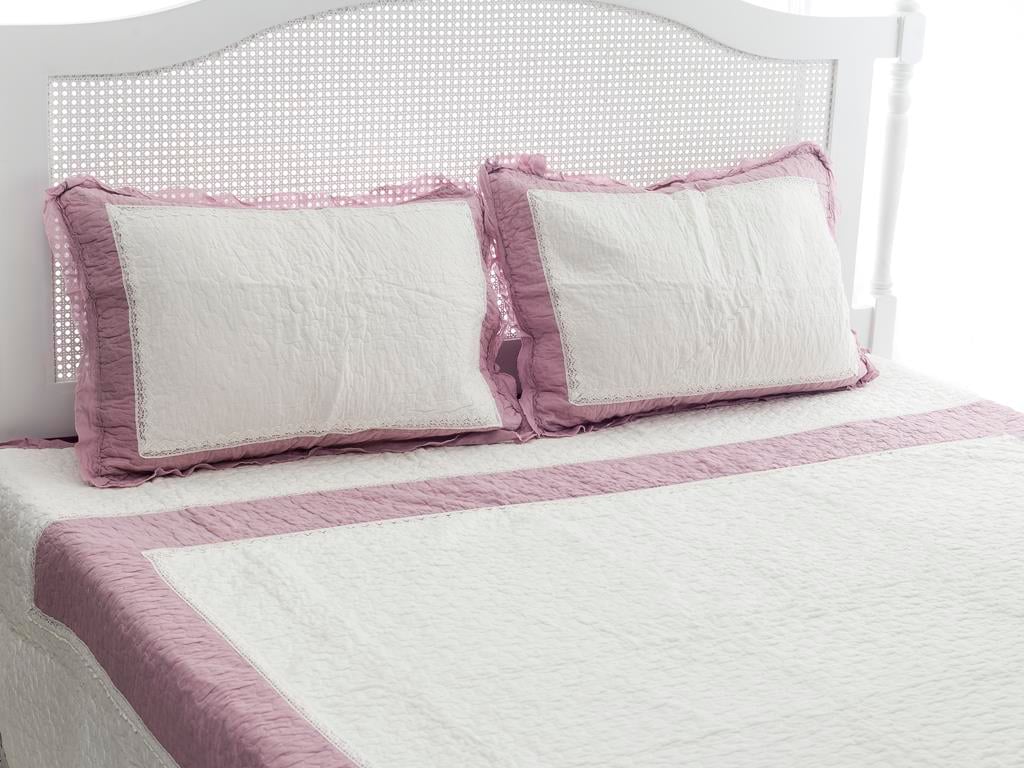 Lana ПОКРИВКА ЗА ЛЕГЛО К Двоен С волани 240x260 cm Pink
