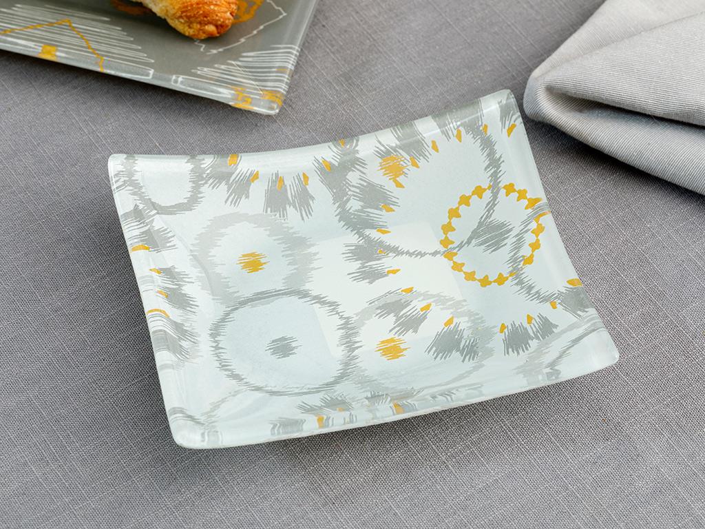 Laura Купички за Ядки Правоъгълна Cam 12x14 cm White-Gray