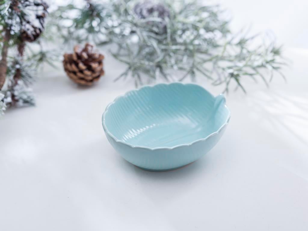 Leaf Купички за Ядки Керамичен Green