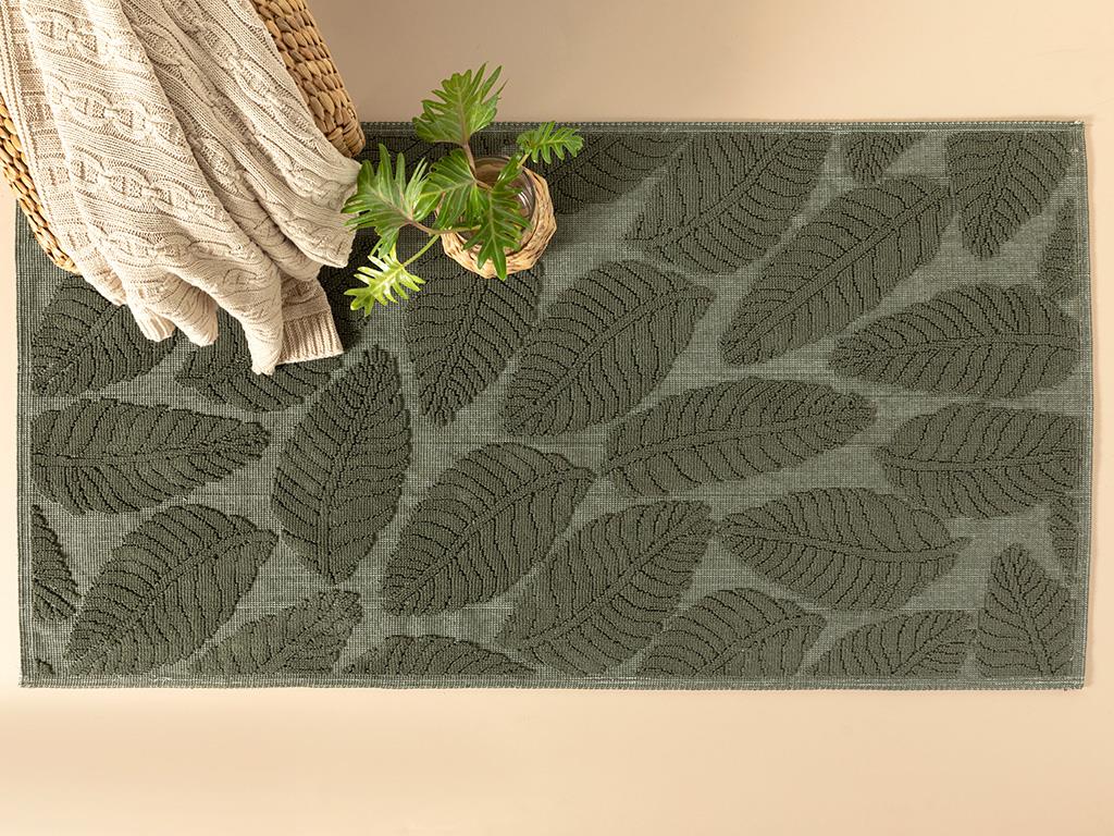 Leafy КИЛИМ Памучен 50x80 cm Khaki