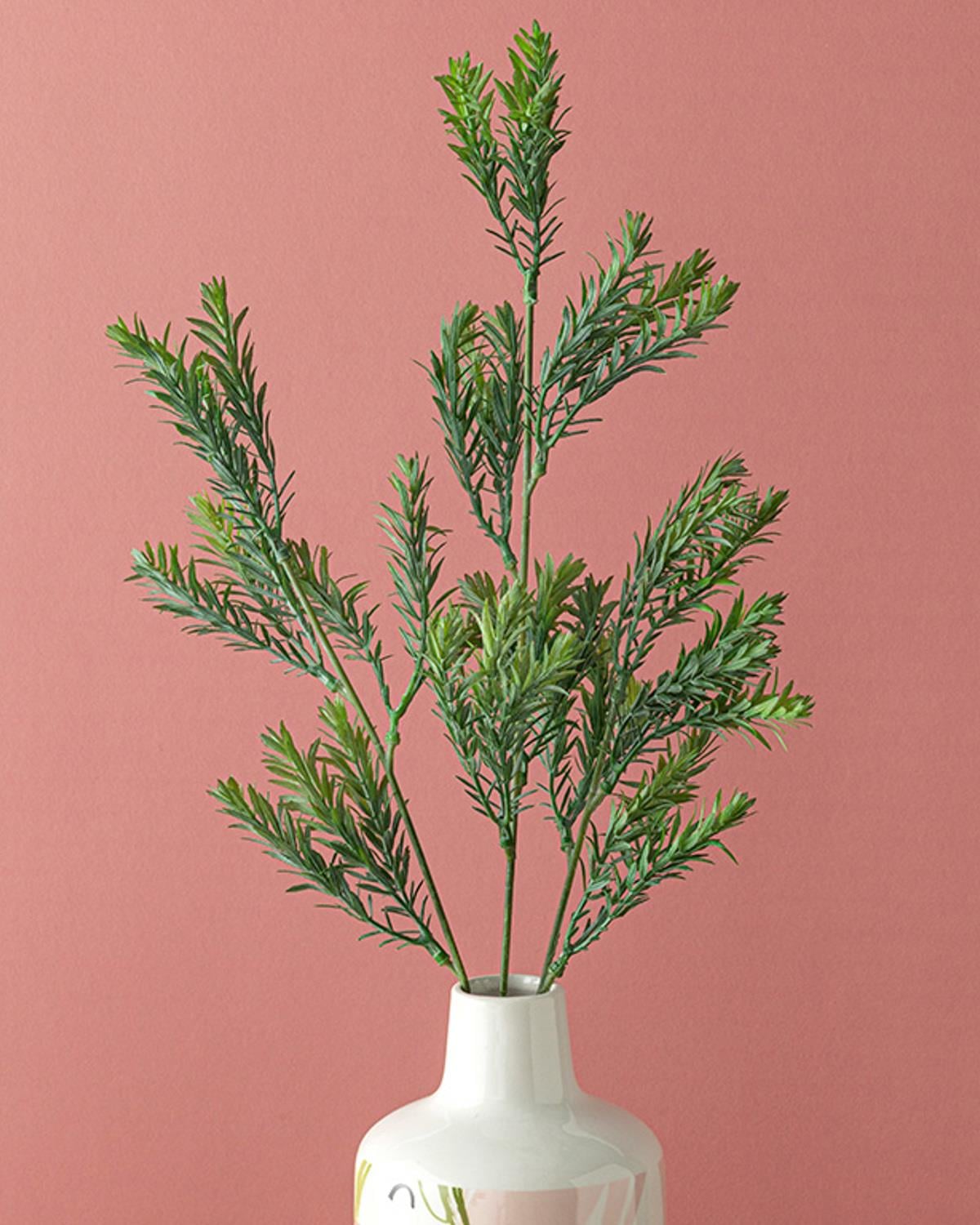 Leafy Artificial Flower - One Pc 73 cm Purple