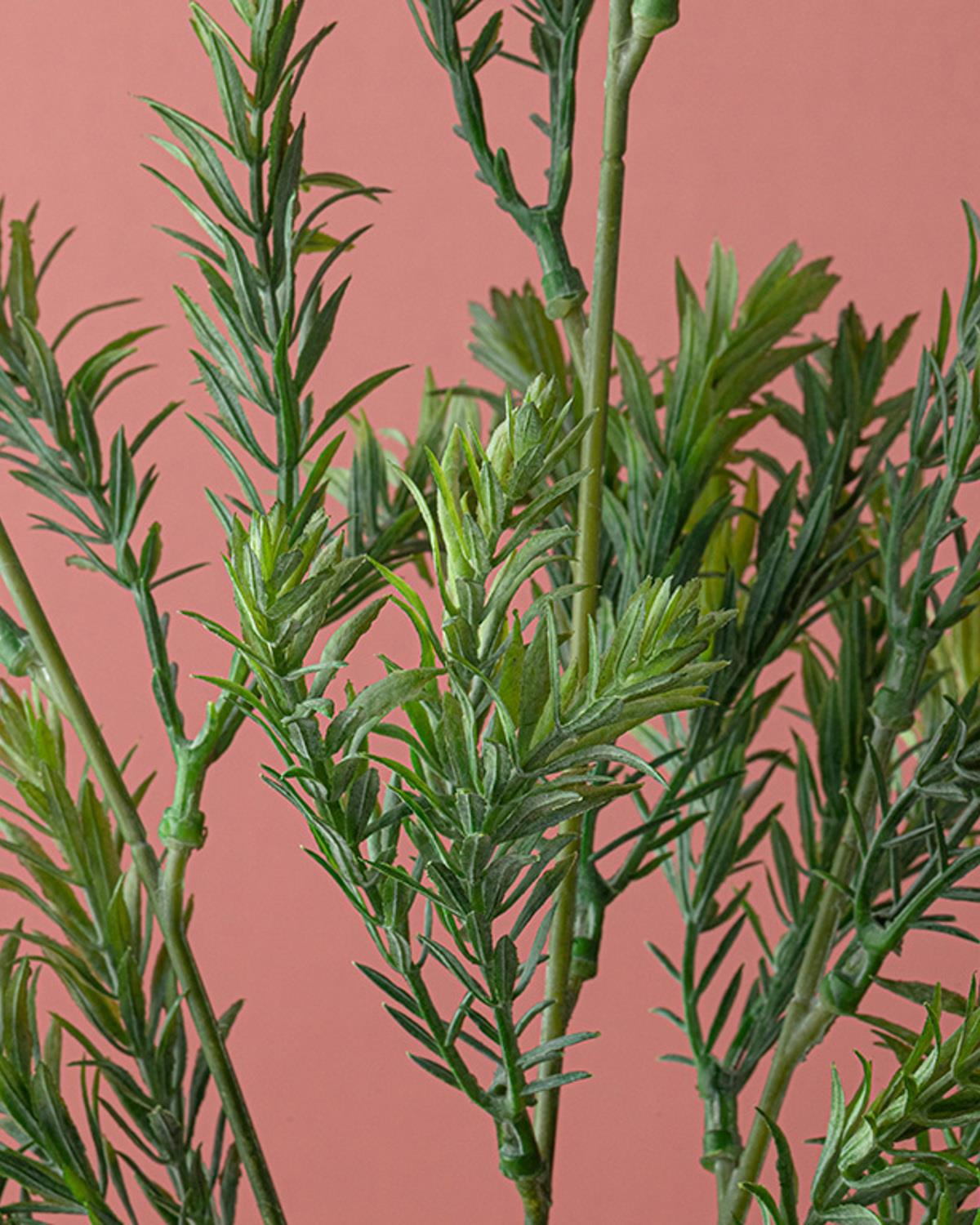 Leafy Artificial Flower - One Pc 73 cm Purple