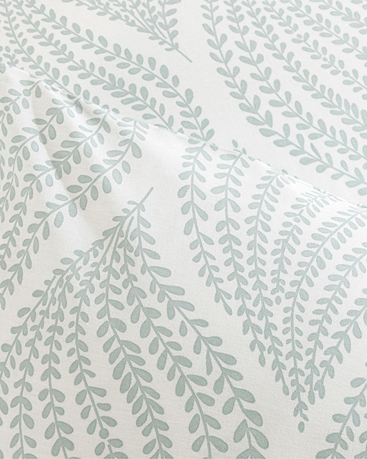 Leafy Braid Калъфка За Възглавница 2 бр. Памучен 50x70 см Селадон