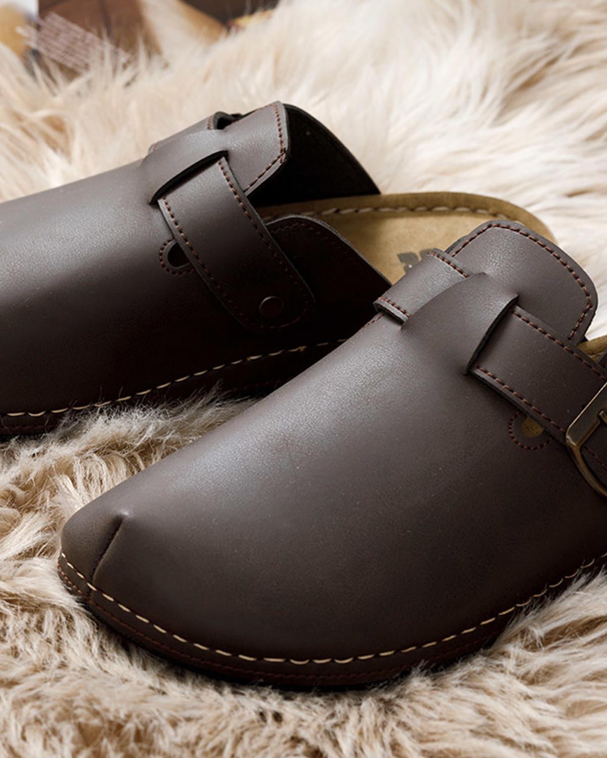 Leather Домашни Чехли Полиестер 40 Brown