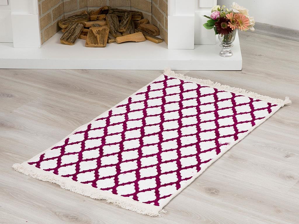 Lemon КИЛИМ Шенил Шенил 80x150 cm White-Pink