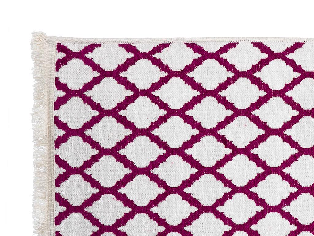 Lemon КИЛИМ Шенил Шенил 80x150 cm White-Pink