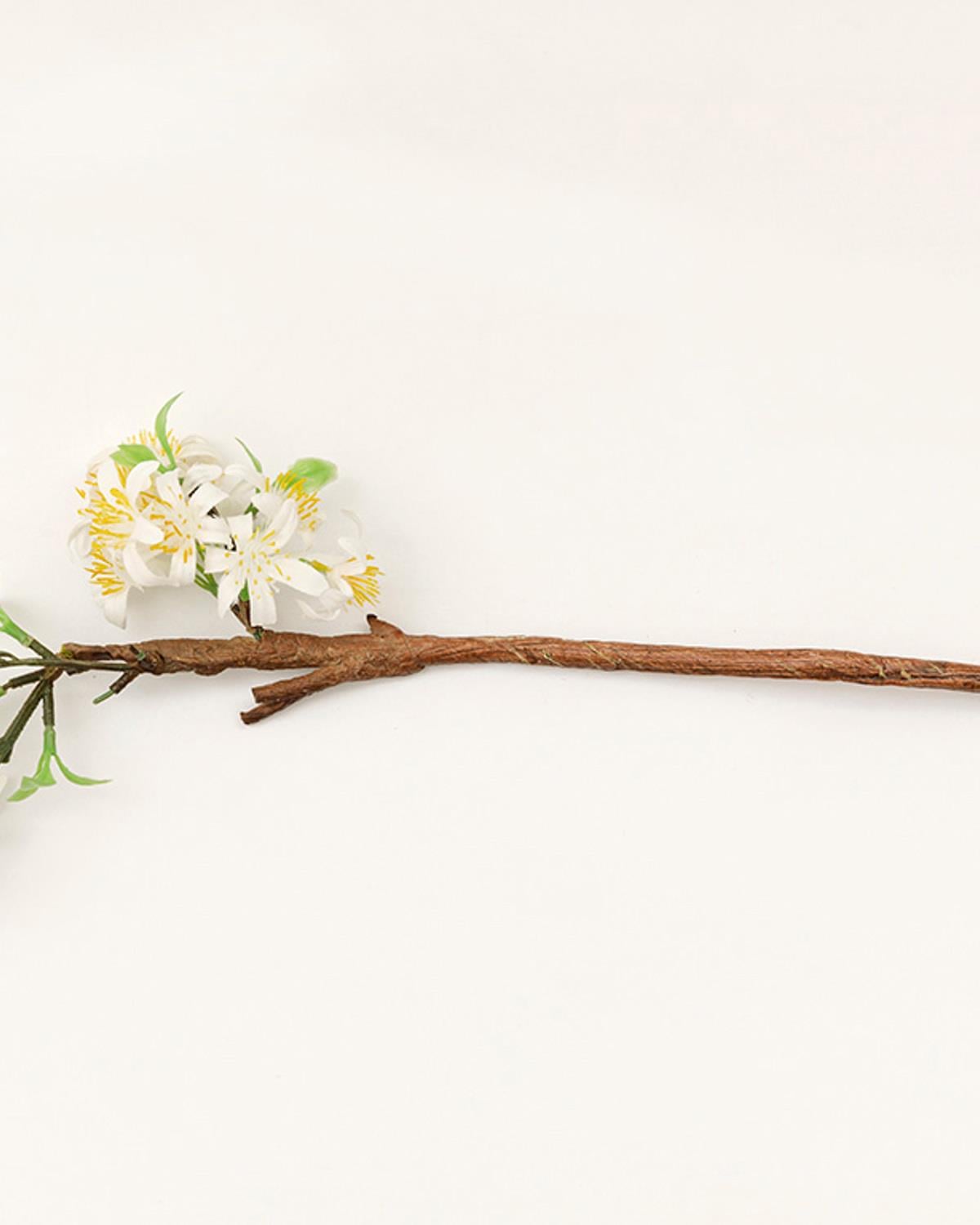 Lemon Blossom Изкуствено Цвете 46 см Бял