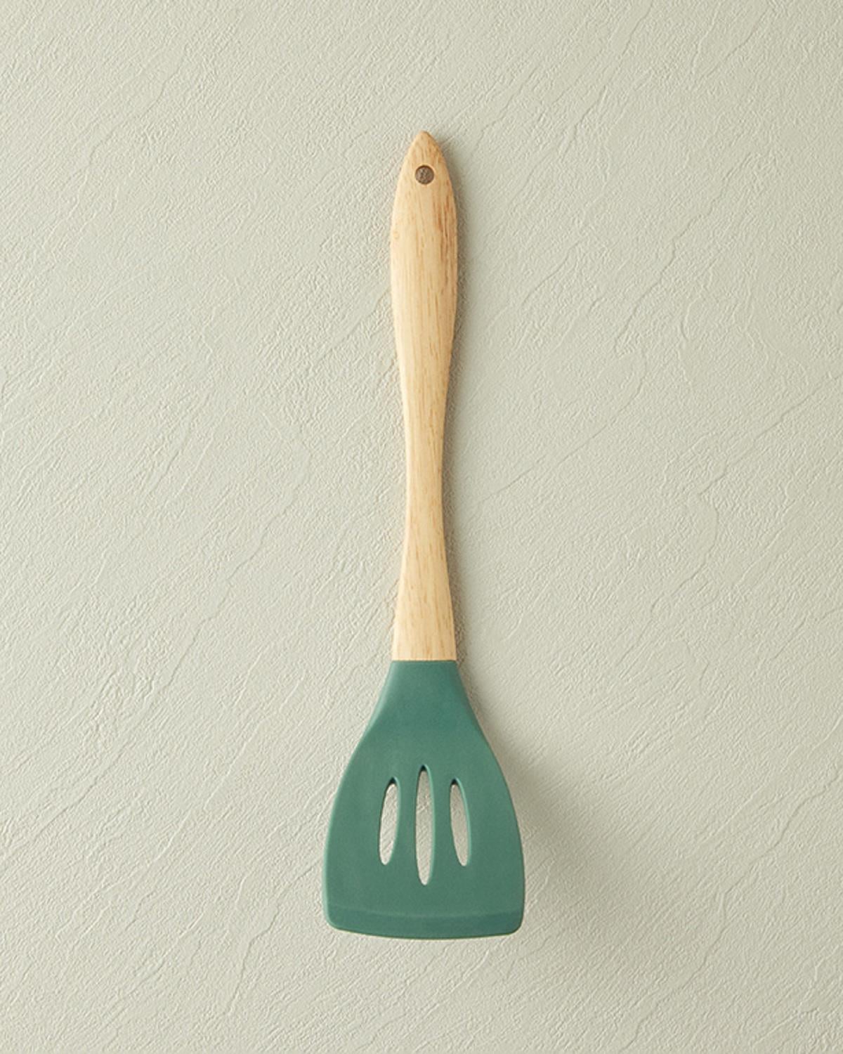 Liana Grill Spatula Прибори За Обслужване Шпатула за скара Силикон 32 см Тъмнозелен
