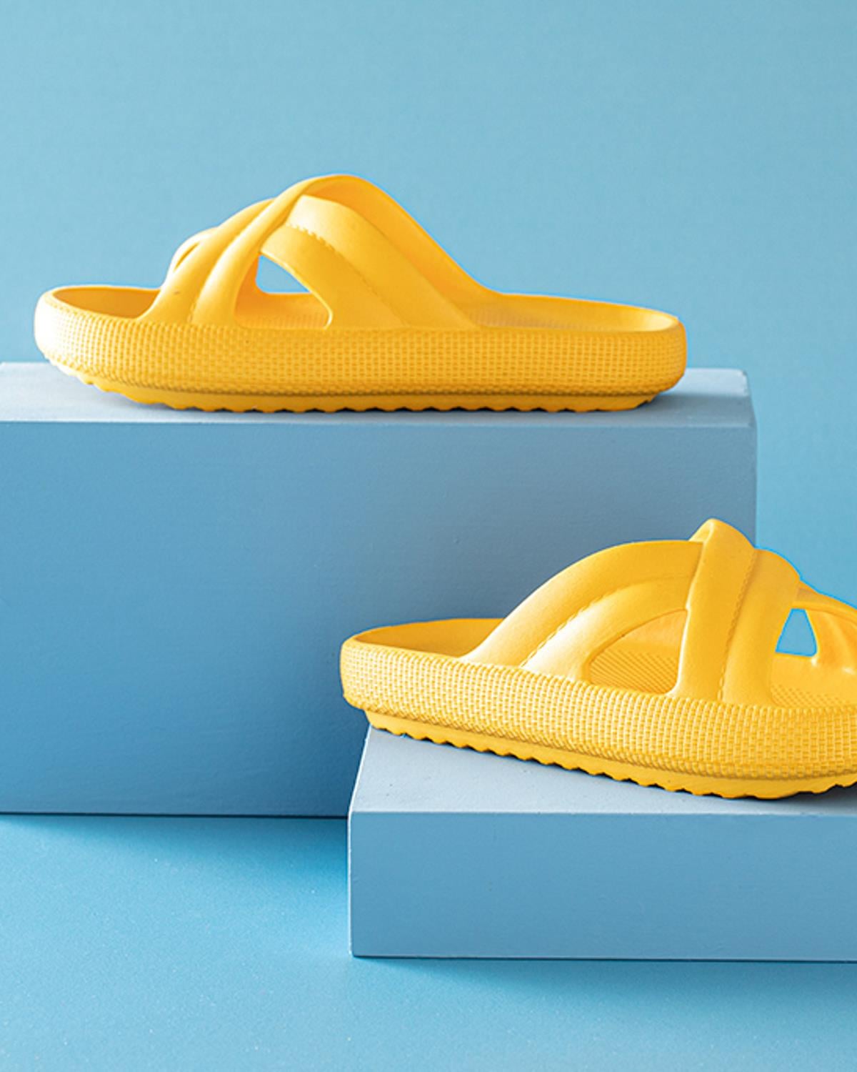 Lily Улични Чехли Дамски, Тъмно Жълто, 35/36