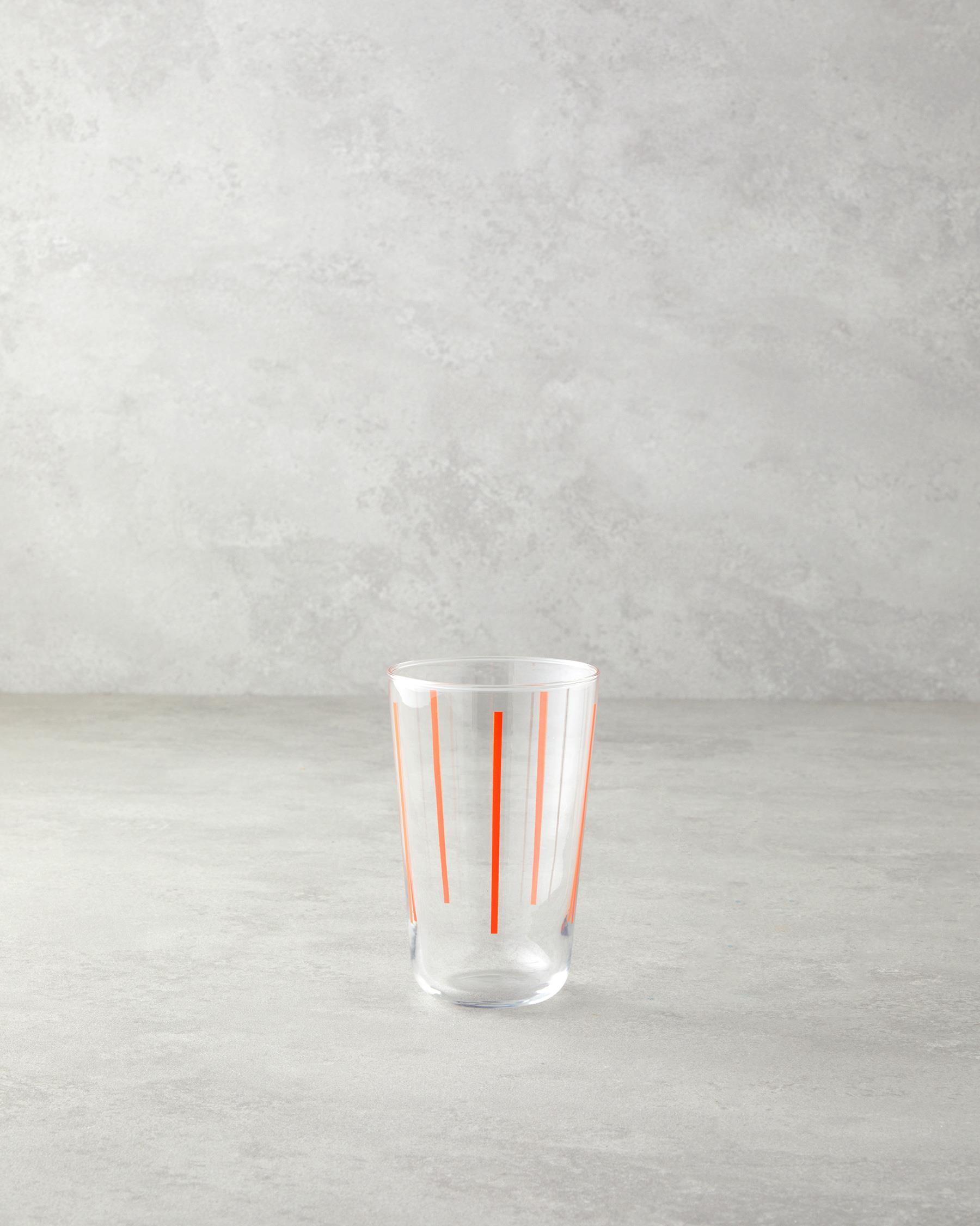 Liny Чаша 3 бр. Стъкло 400 мл Оранжев