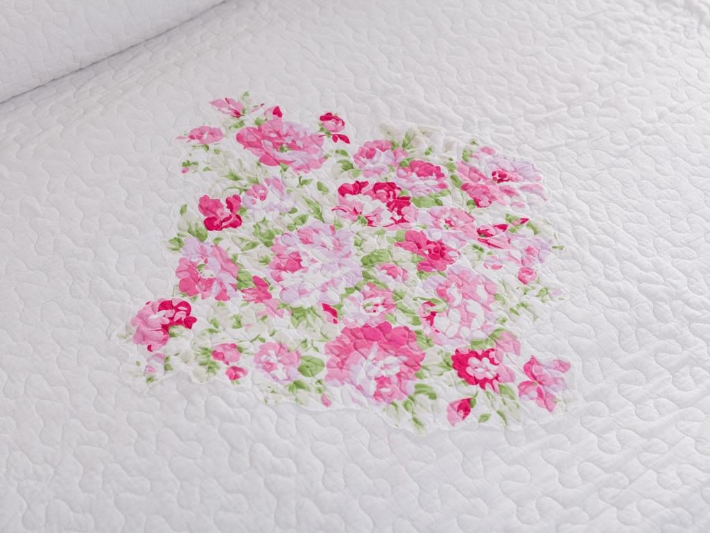 Loren ПОКРИВКА ЗА ЛЕГЛО К За един човек Печворк 160x240 cm Pink
