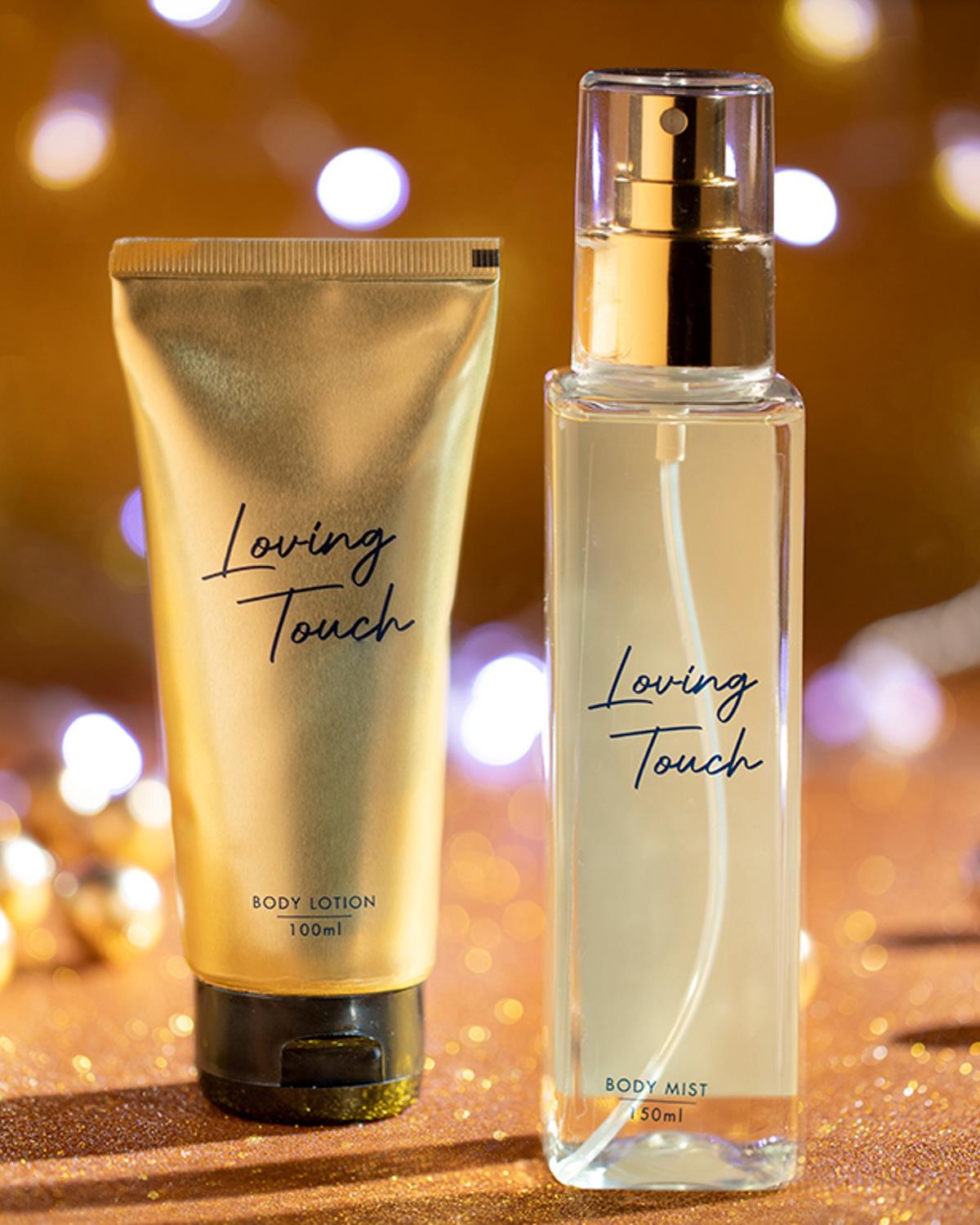 Loving Touch К-кт Спрей И Лосион За Тяло 2 бр. Златен