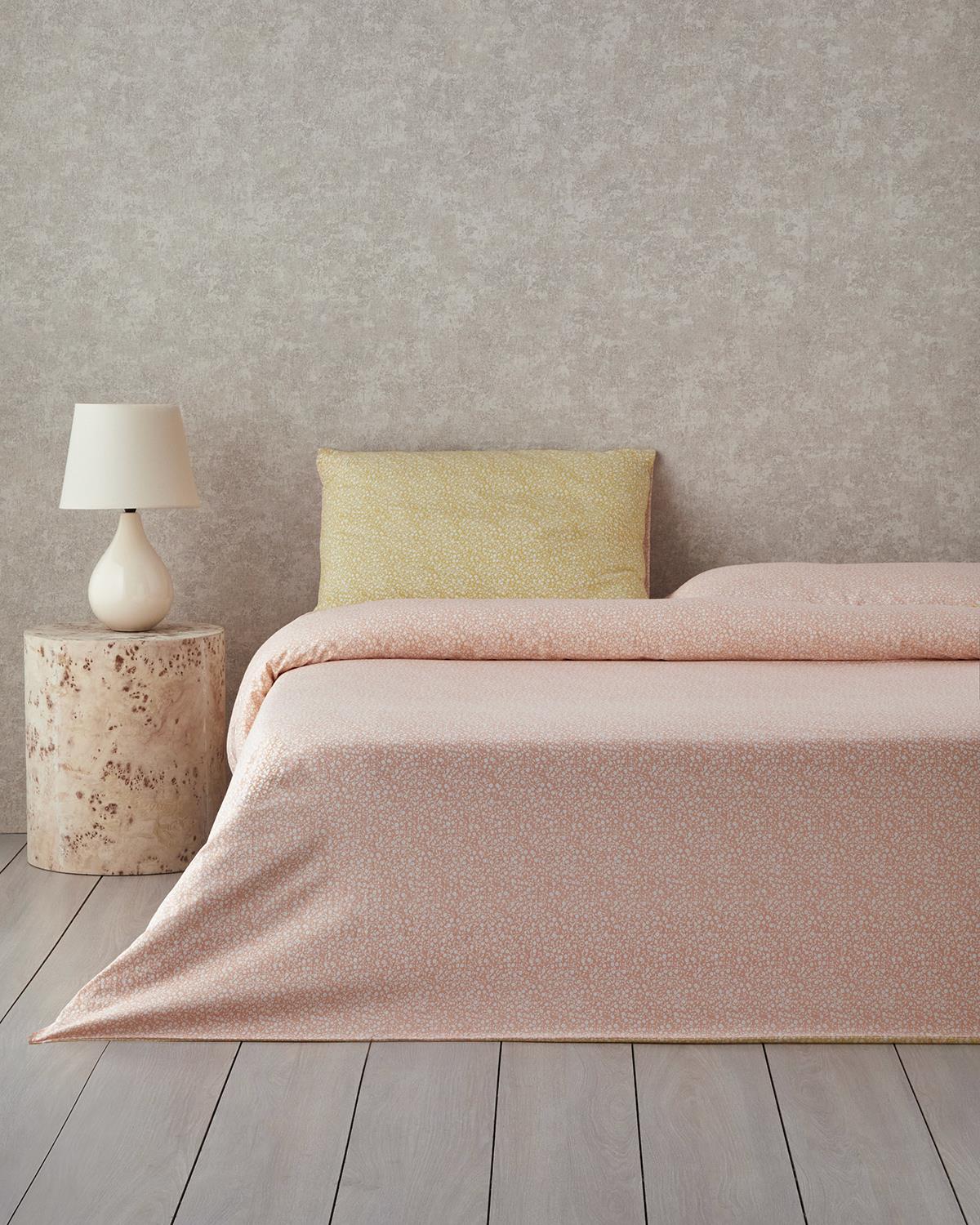 Спален Комплект Единичен Лесно за гладене 160x220 см Оранжев - Жълт