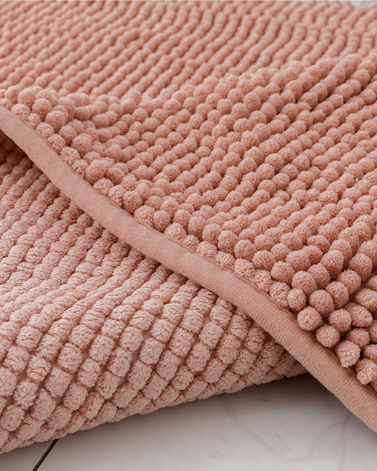 Maggy Постелка За Баня Спагети 60x100 см Светлорозов..
