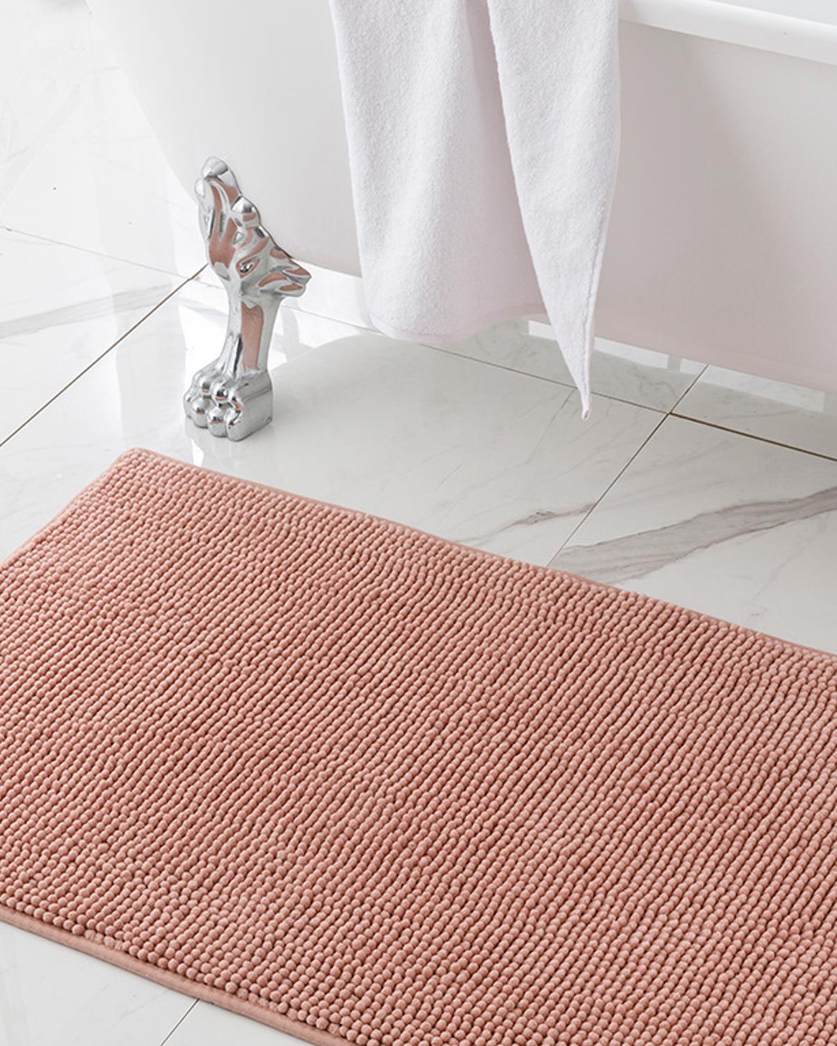 Maggy Постелка За Баня Спагети 60x100 см Светлорозов..