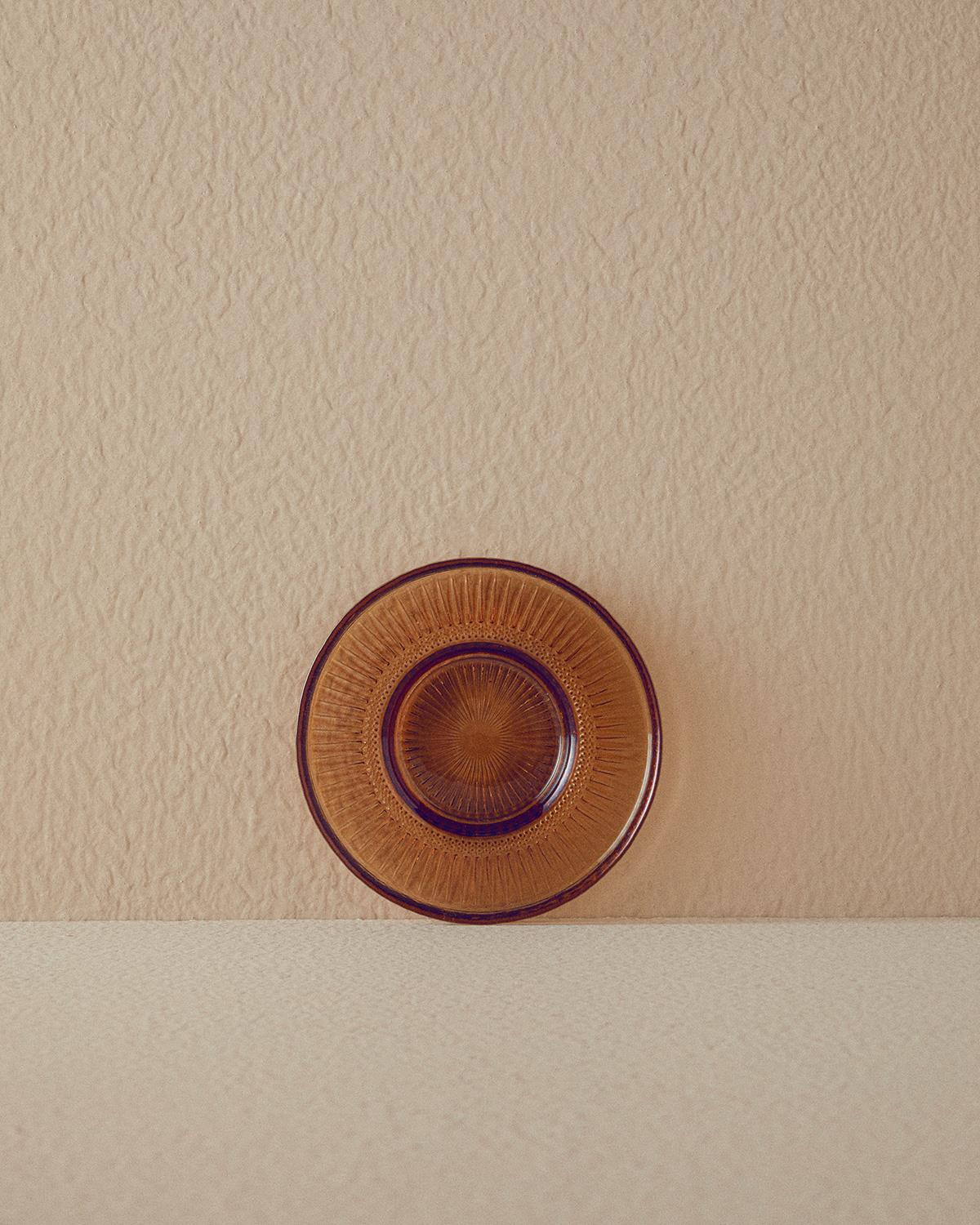 Mariel Чаена Чиния Стъкло, Кафяво., 12 Cm