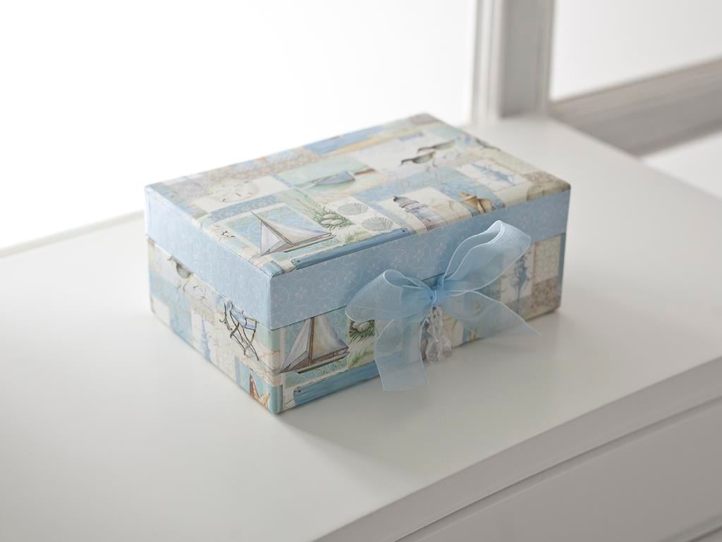 Marina Large Storage Box . Blue