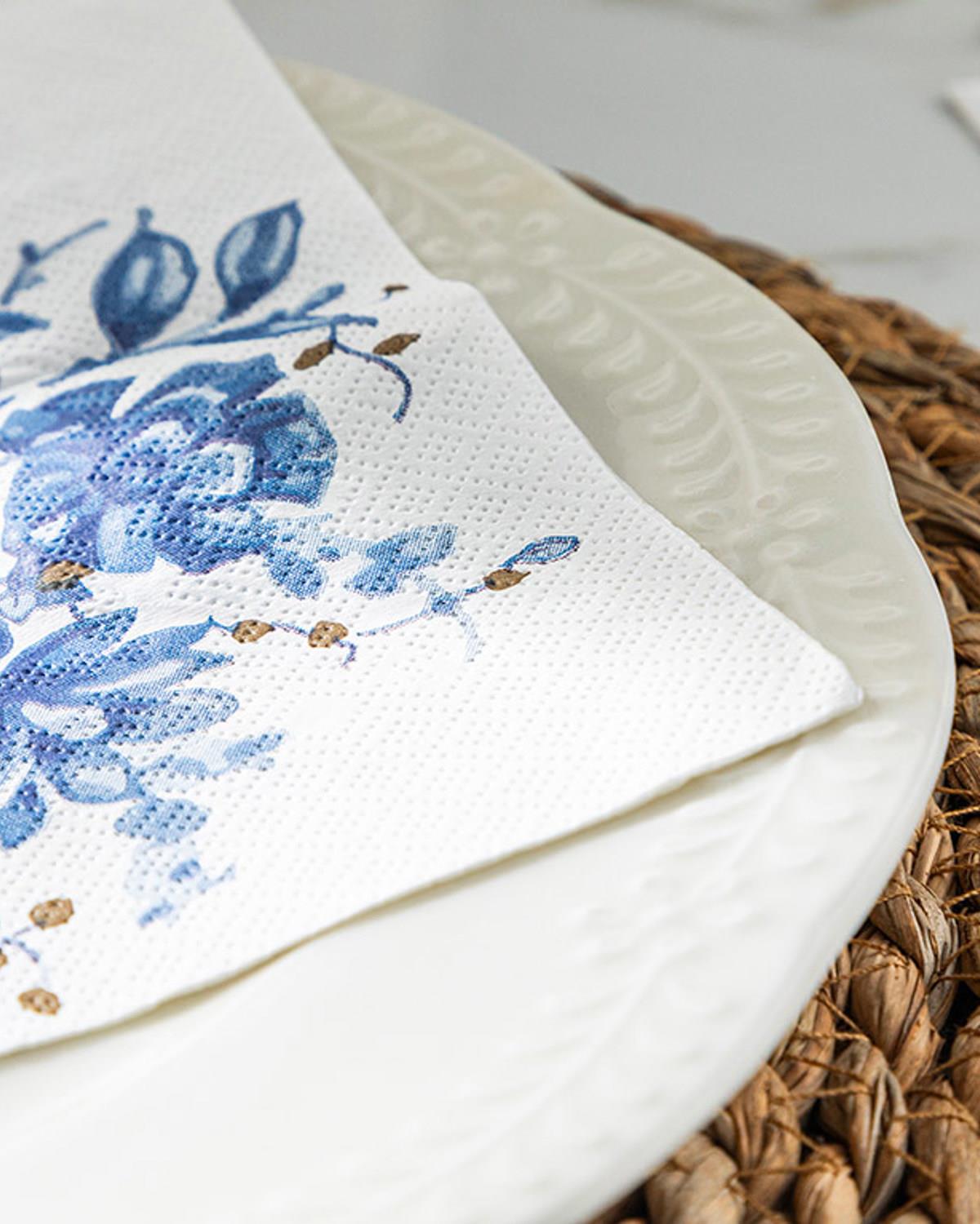 Martha Paper 20 pcs Tissue Napkin 33x33 cm Blue