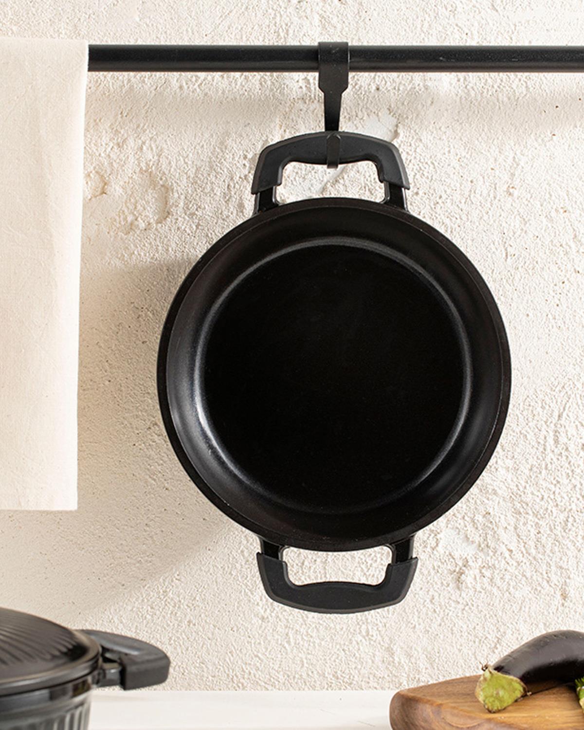 Master Cast Купа Алуминиева Отливка, Черно, 20 Cm