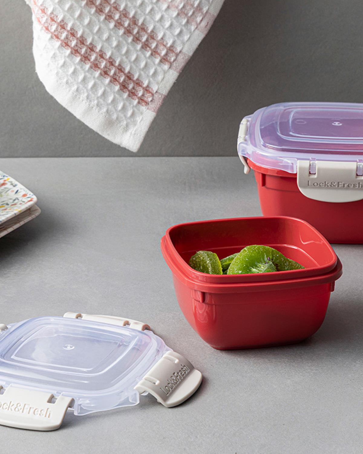 Master Lock Кутия За Съхранение 2Бр., Пластмасов, Червено, 0