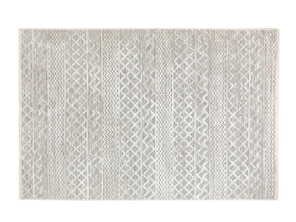 Meridyen КИЛИМ Тъкан 196x300 Бяло сиво