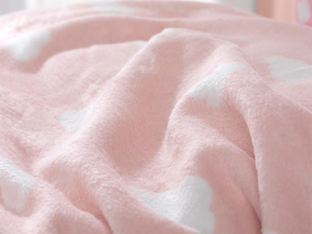 Mini Clouds БЕБЕШКО ОДЕАЛО Памучен 100x120 cm Şeker Pembe