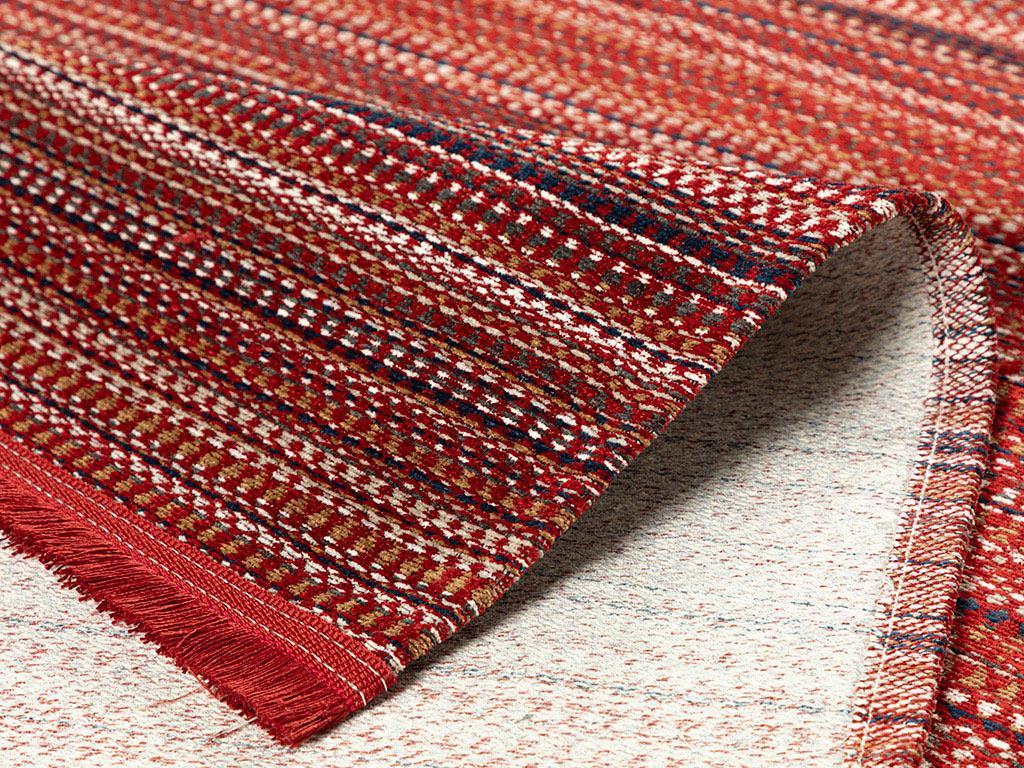 Modern Chic Chenille anti slip Carpet 120x180 cm Red