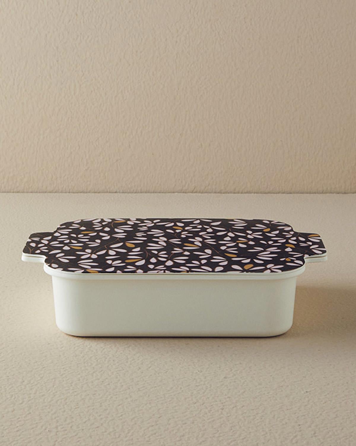 Modern Daisy Комплект За Закуска 4 бр. Меламин 30x22 см Черен