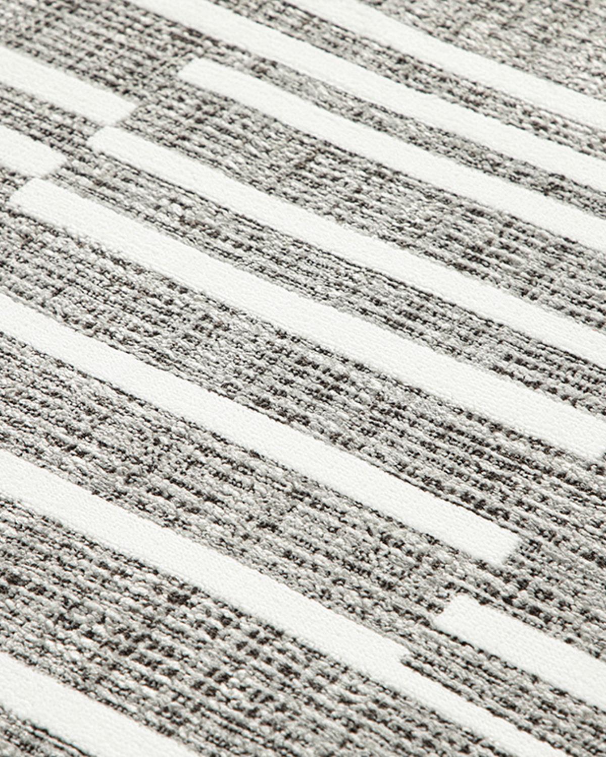 Modest Line Weaved Carpet 80x150 cm Gray