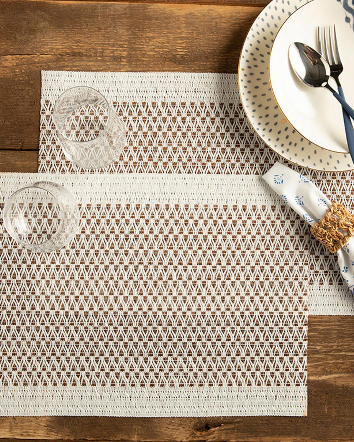 Modish Американзки Сервиз 2Бр., Полиестер, Кафяво, 30 X 45 Cm