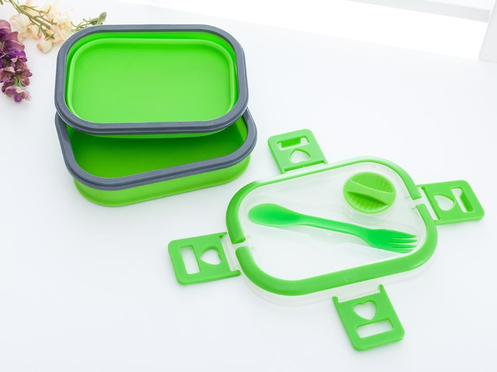 Nancy КУТИЯ ЗА СЪХРАНЕНИЕ С капак Силикон Mint